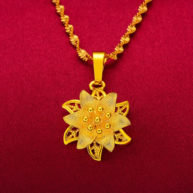 Dubai Gold Color Necklace and Earring Sets