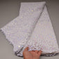 5 Yards Organza Sequins Lace Fabric Mesh Lace Fabric French