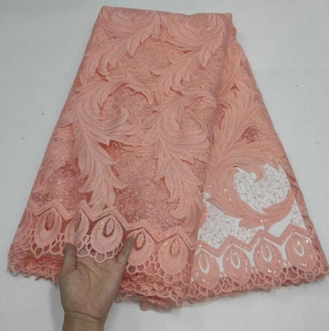 Lace Fabric Sequins 5 Yards