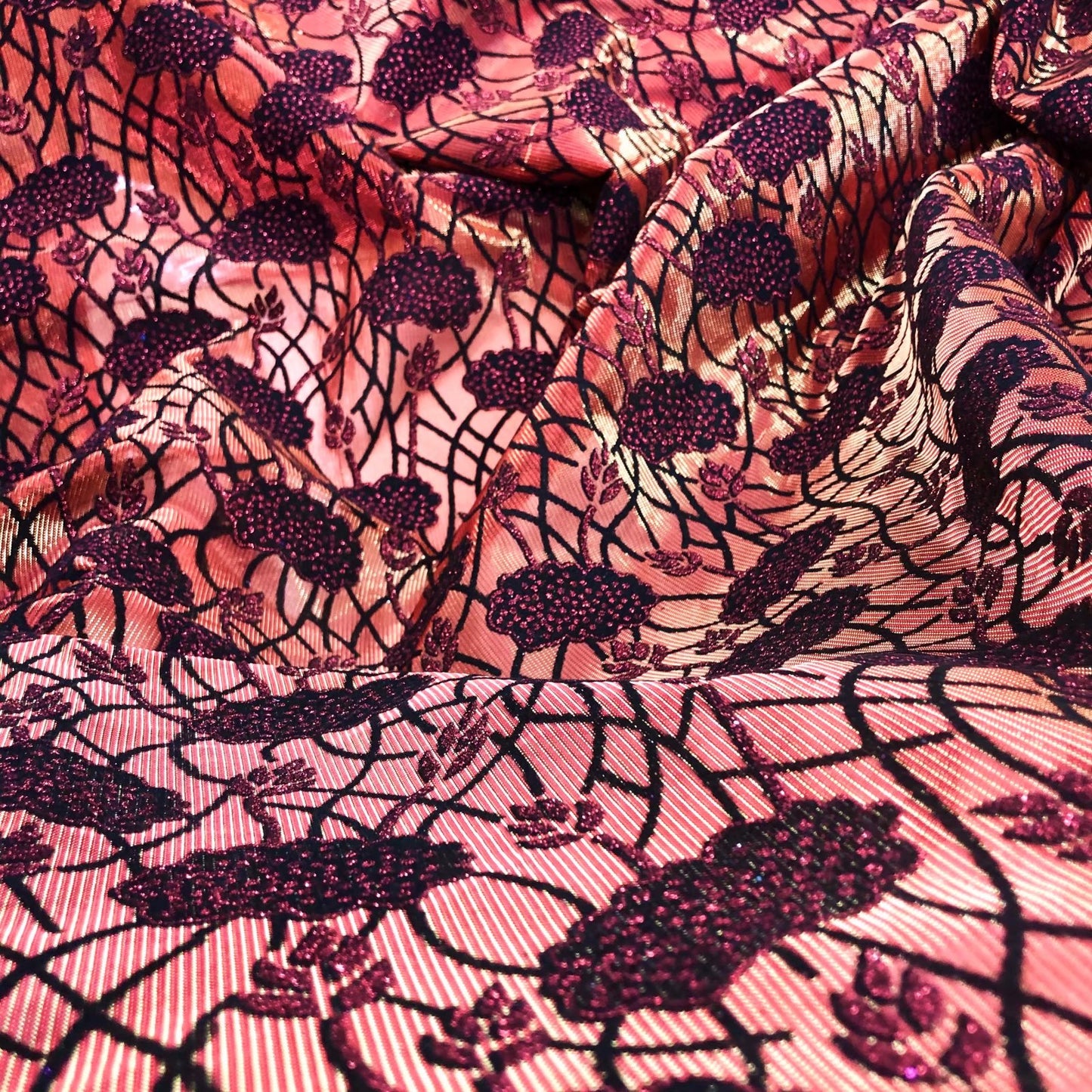 Latest Design Flocking Velvet French Net Lace Fabric High Quality Sequins Embroidery Nigerian Lace Material Asoebi For Wedding