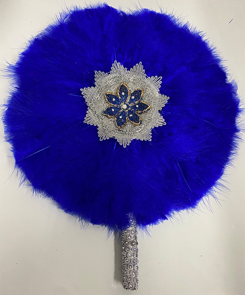 Turkey Feather Hand Fan