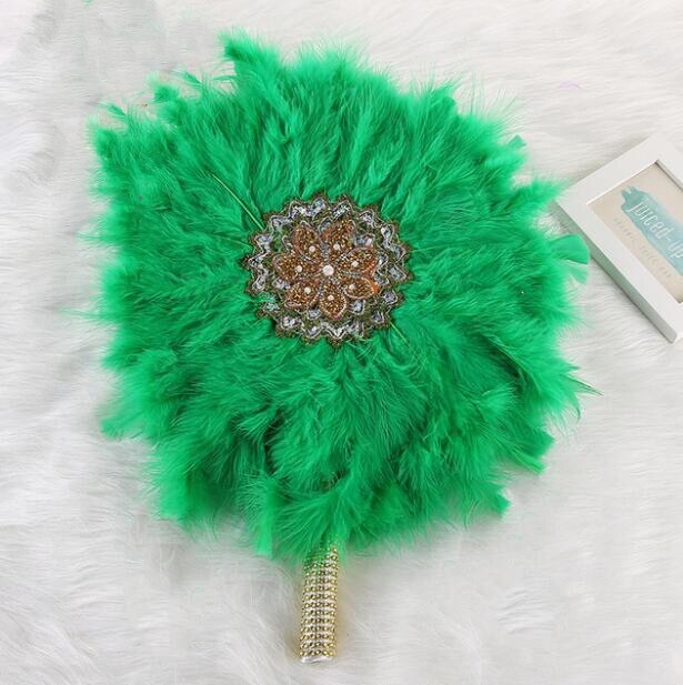 Turkey Feather Hand Fan