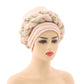 Sequins Double Twisted Turban Cap
