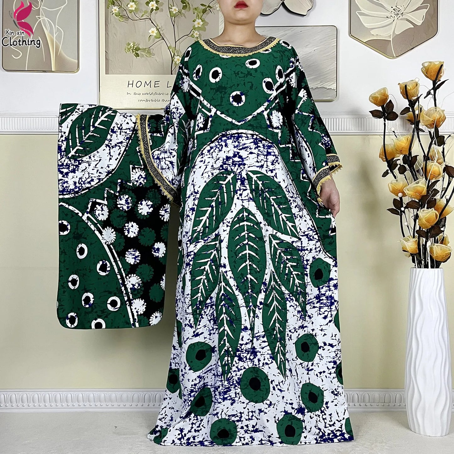 Traditional print Kaftan