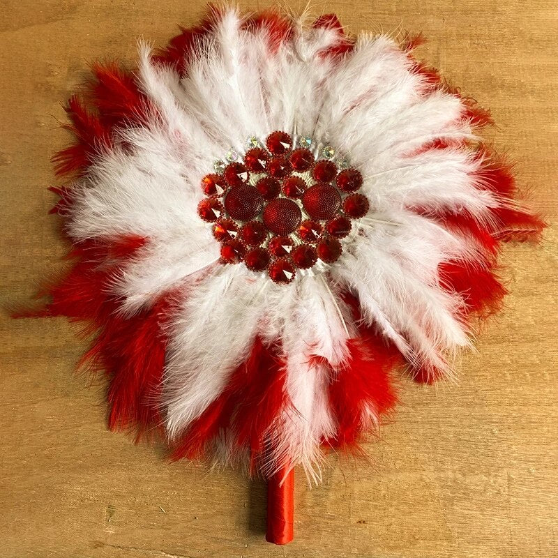 Turkey Feather Hand Fan