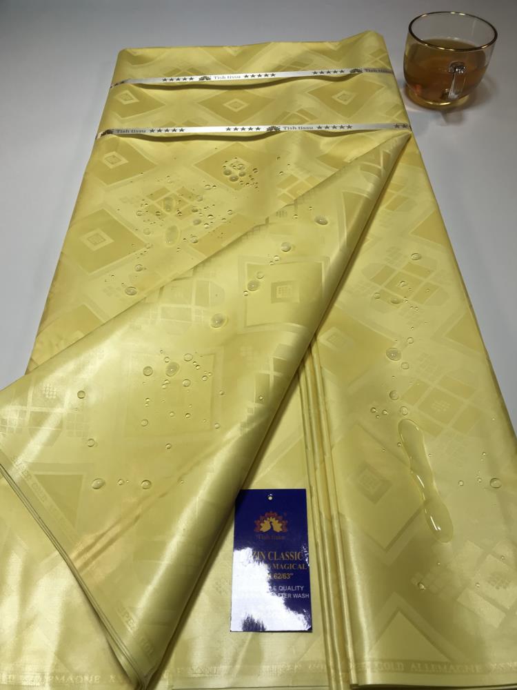 Top Quality Atiku Fabric For Men &Women's Bazin Riche Sewing Washable 5 Yards Nigerian Brocade Tissu African Bazin Riche Fabric