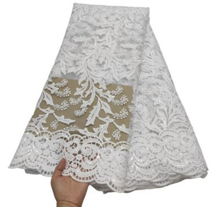 Lace Fabric Sequins 5 Yards