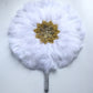 Turkey Feather Hand Fan