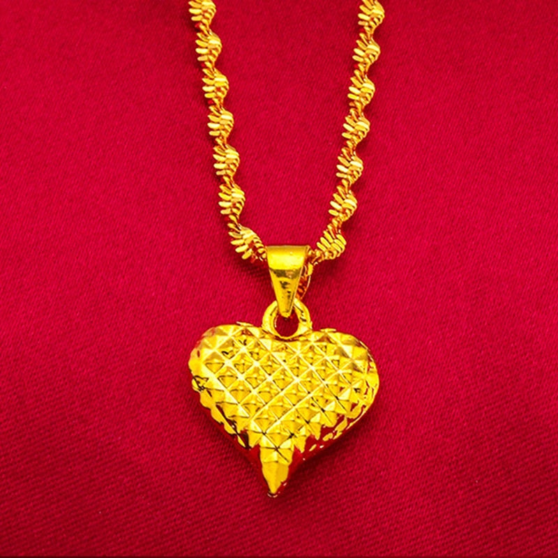 Dubai Gold Color Necklace and Earring Sets