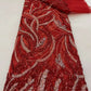 Sequin Beaded Lace Embroidery French Lace 5 Yards