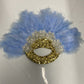 Turkey Feather Fan With Sequins