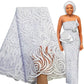 Elegant White Lace Fabric 5 Yards French Tulle Laces