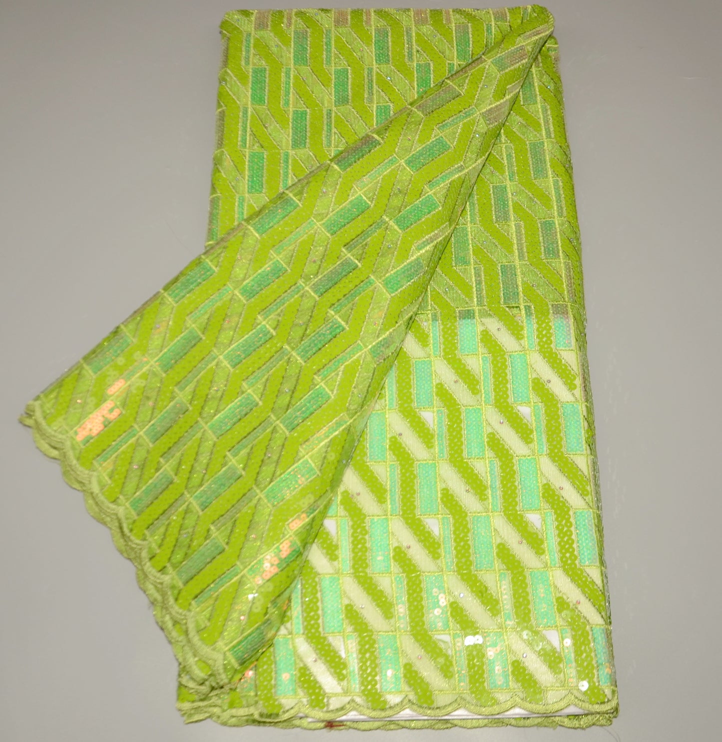 5 Yards Organza Sequins Lace Fabric Mesh Lace Fabric French