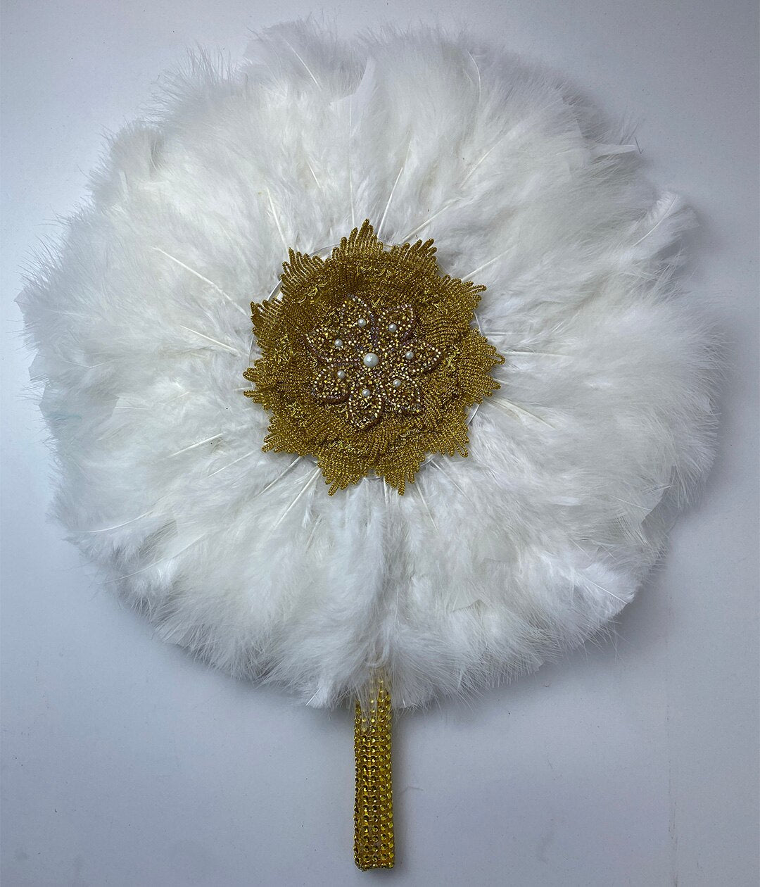 Turkey Feather Hand Fan