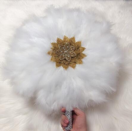 Turkey Feather Hand Fan