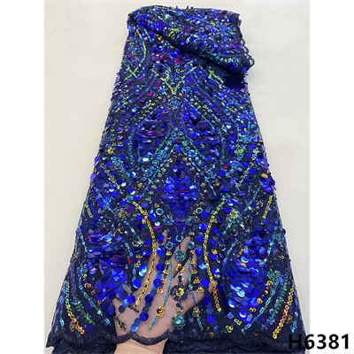 Latest African Lace Fabric Sequins Glitter Tulle Lace Fabric High Quality 2022 Asoebi Lace Fabric Embroidered Lace 5 yards Dress