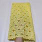 Stones African Lace Fabric 5 Yards Yellow High Quality French Tulle Net Lace Material Nigerian Women Asoebi Wedding Fabrics