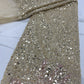 Champagne Sequins Swiss Lace