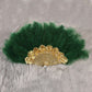 Turkey Feather Hand Fan