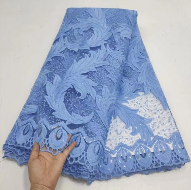 Lace Fabric Sequins 5 Yards