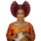 Traditional Headtie For Women Fan Shape Gele/ Turban