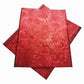 Flower print red gele