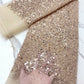 Rose Gold Sequins Swiss Lace