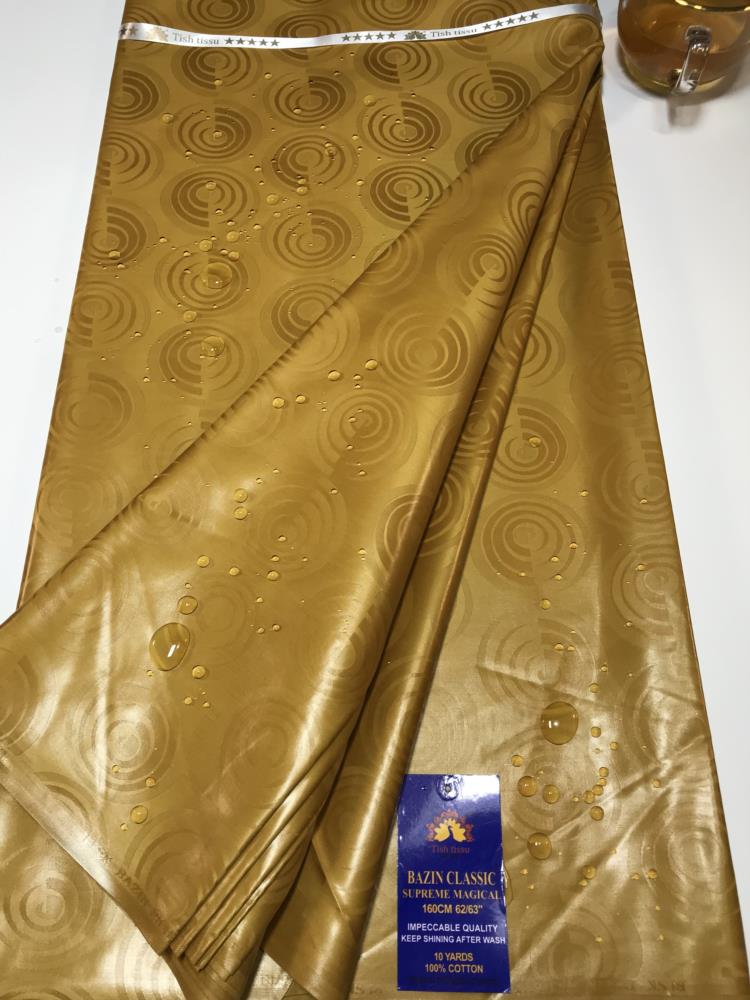Top Quality Atiku Fabric For Men &Women's Bazin Riche Sewing Washable 5 Yards Nigerian Brocade Tissu African Bazin Riche Fabric