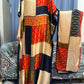 Tropical luxury kaftan dress for women, elegant resort wear with vibrant prints and flowy fabric
