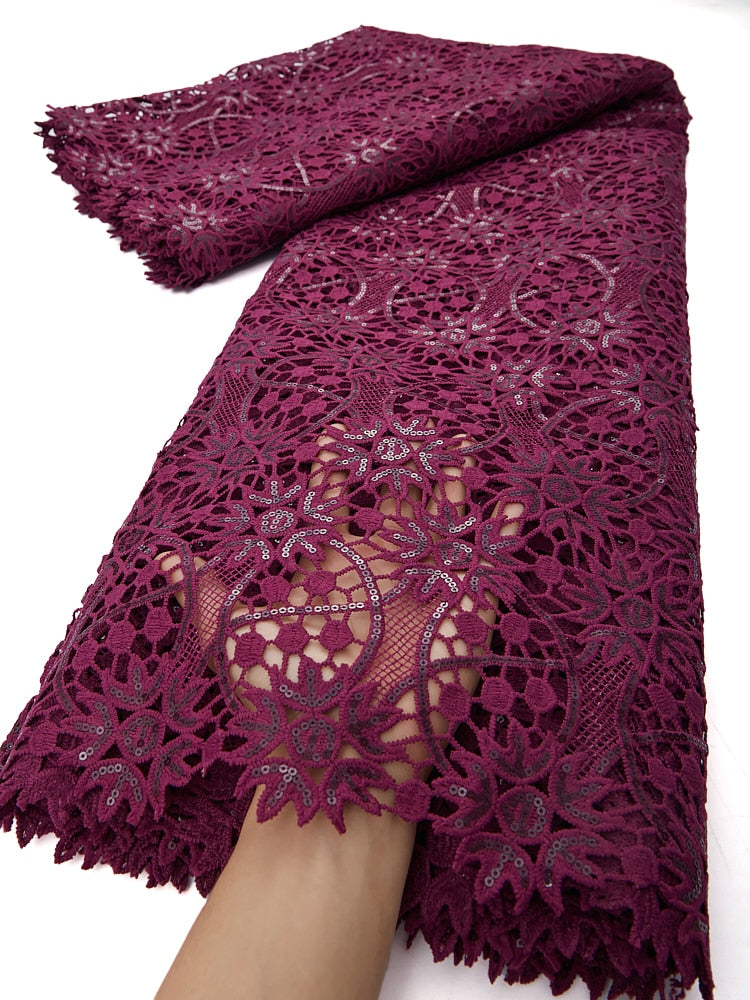 French Lace Fabric 2.5 Yards