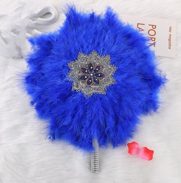 Turkey Feather Hand Fan