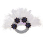 Turkey Feather Fan With Sequins