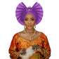 Traditional Headtie For Women Fan Shape Gele/ Turban