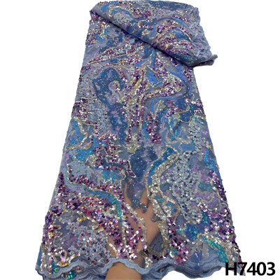 Latest African Lace Fabric Sequins Glitter Tulle Lace Fabric High Quality 2022 Asoebi Lace Fabric Embroidered Lace 5 yards Dress
