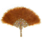 Turkey Feather Hand Fan
