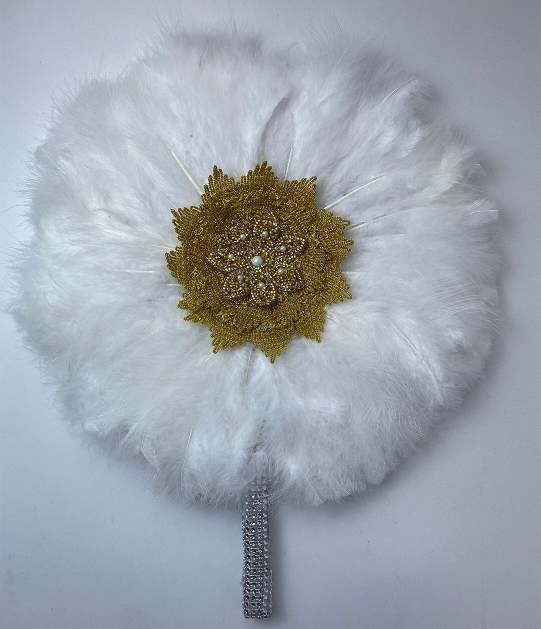 Turkey Feather Hand Fan