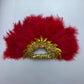 Feather Fan With Stones