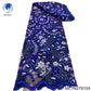 Sequins Embroidery 5 Yards Bridal Asoebi French Net