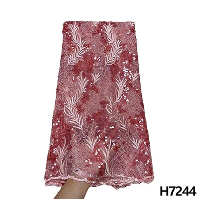 5 Yards Sequins French Tulle Mesh Lace