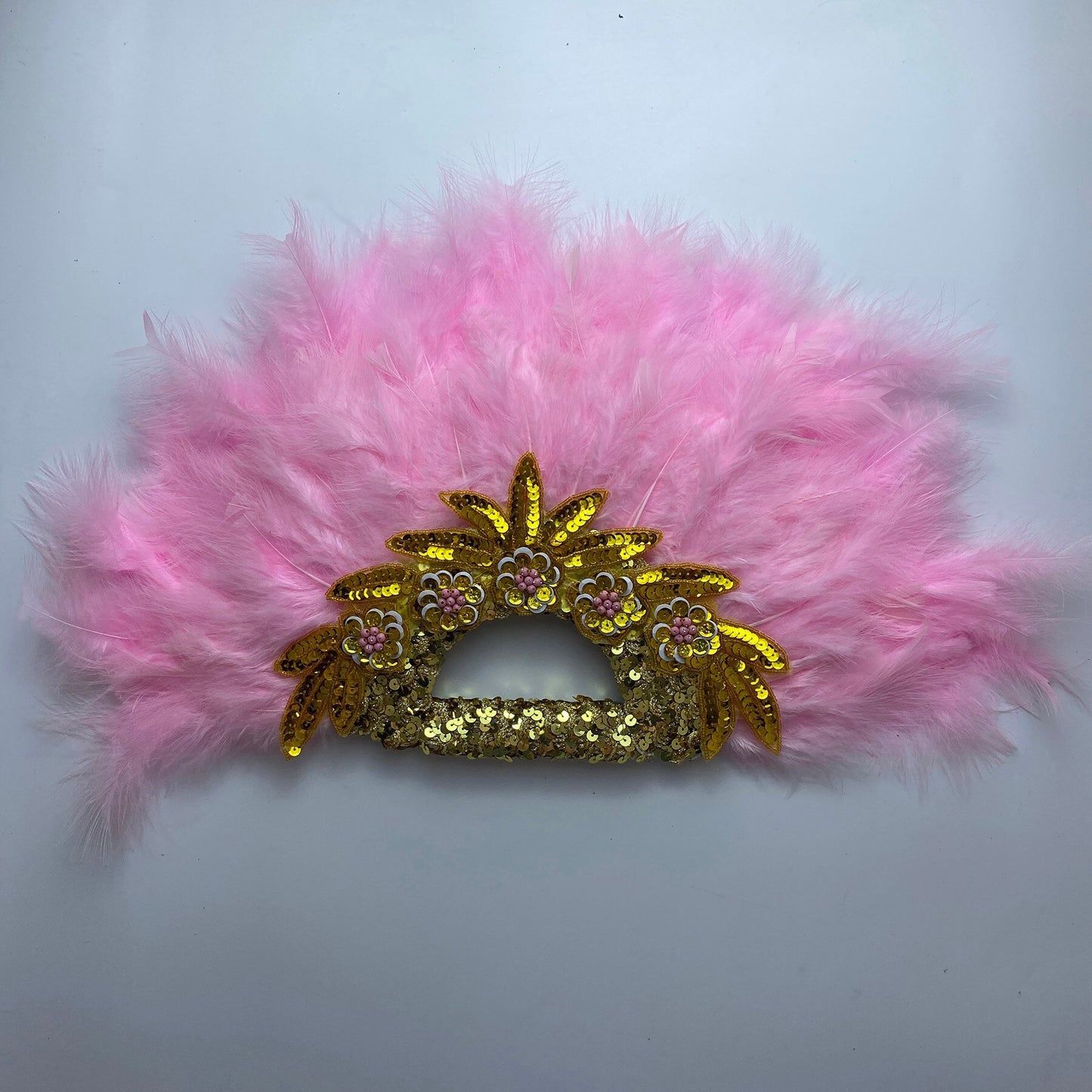 Feather Fan With Stones
