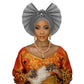 Traditional Headtie For Women Fan Shape Gele/ Turban