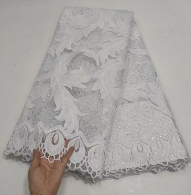 Lace Fabric Sequins 5 Yards