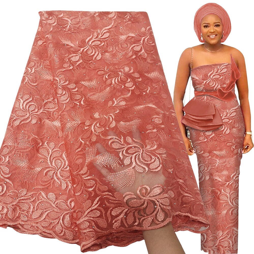 French Tulle Lace Fabric 5 Yards African Lace Fabric