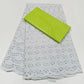 White Lace Swiss Fabric 2.5 Yards