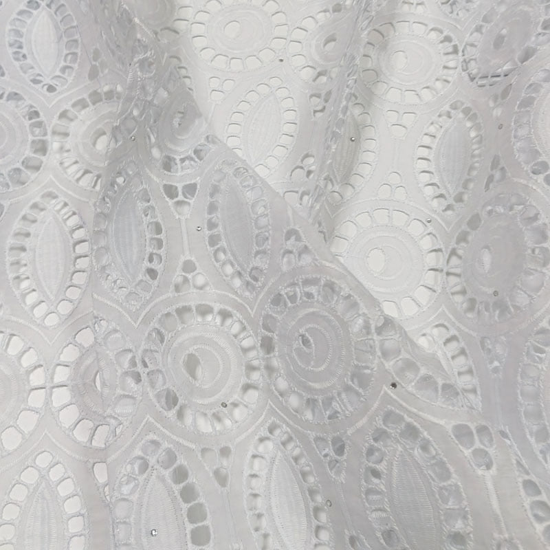 White Lace Swiss Fabric 2.5 Yards