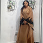 Tropical luxury kaftan dress for women, elegant resort wear with vibrant prints and flowy fabric

