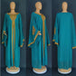 Gold Two-Piece Kaftan Abaya Set – Modest Luxury Dress