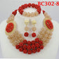 Wedding Coral Beads Jewelry Set
