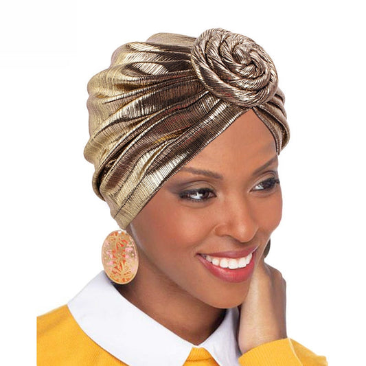 Bronzing retro turban