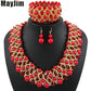 Handmade Beaded Dubai Jewelry sets Vintage